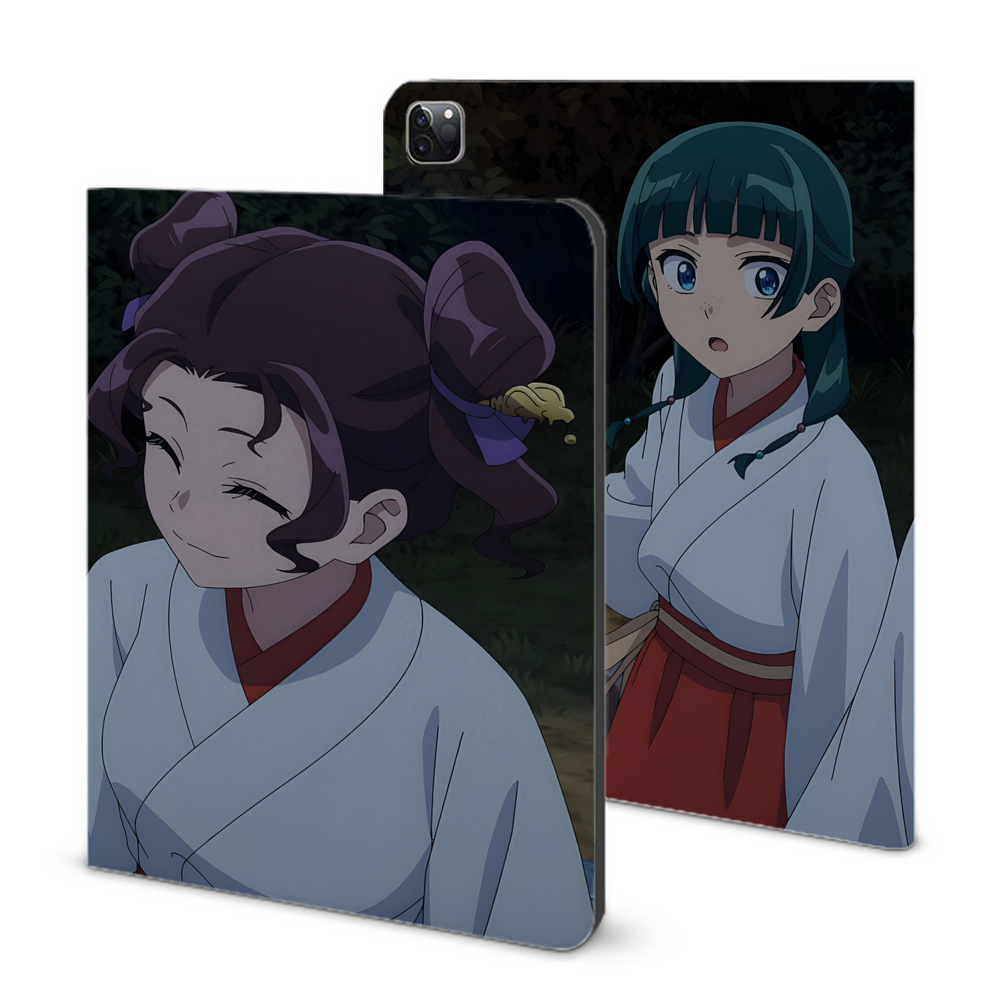 （画像用） 薬屋のひとりごと The Apothecary Diaries IPad ケース ブック型 PUレザー TPU 耐衝撃 軽量 薄型 ペン収納なし 全面保護 IPad 各モデル対応
